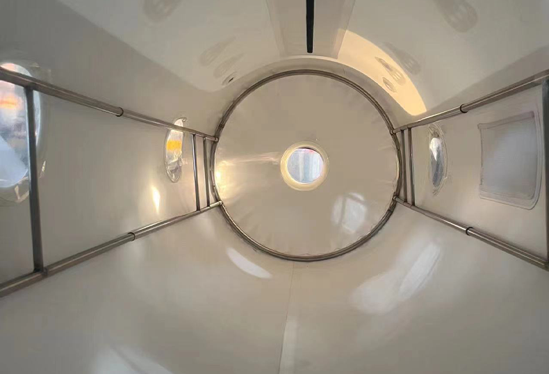 Portable Lay Down Soft Type Hyperbaric Oxygen Chamber in Blue Color Portable Lay Down Soft Type Hyperbaric Oxygen Chamber in Blue Color