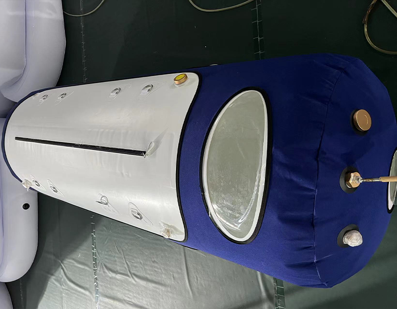 Portable Lay Down Soft Type Hyperbaric Oxygen Chamber in Blue Color Portable Lay Down Soft Type Hyperbaric Oxygen Chamber in Blue Color