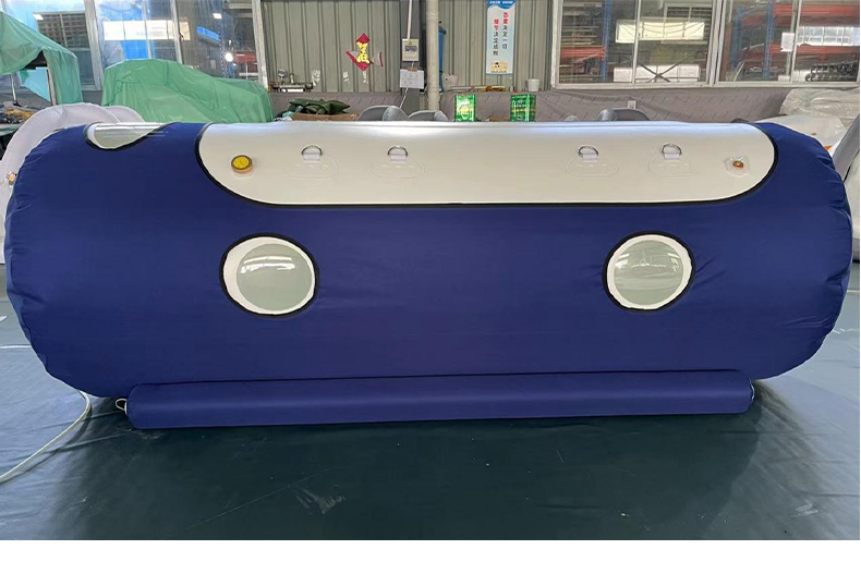 Portable Lay Down Soft Type Hyperbaric Oxygen Chamber in Blue Color Portable Lay Down Soft Type Hyperbaric Oxygen Chamber in Blue Color