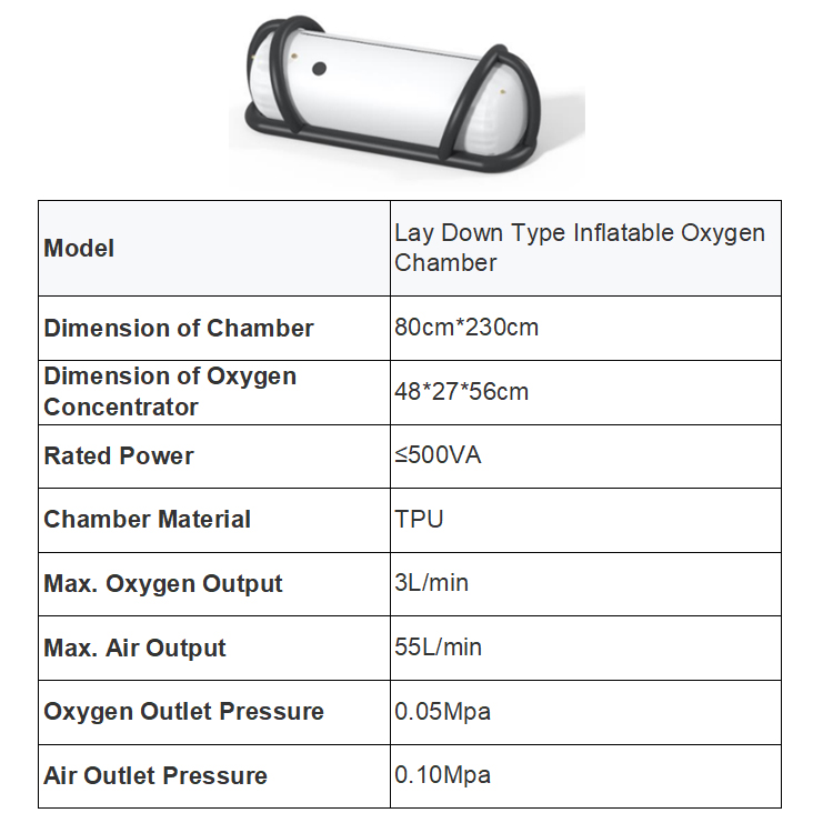 Lay Down Type Portable Hyperbaric Chamber