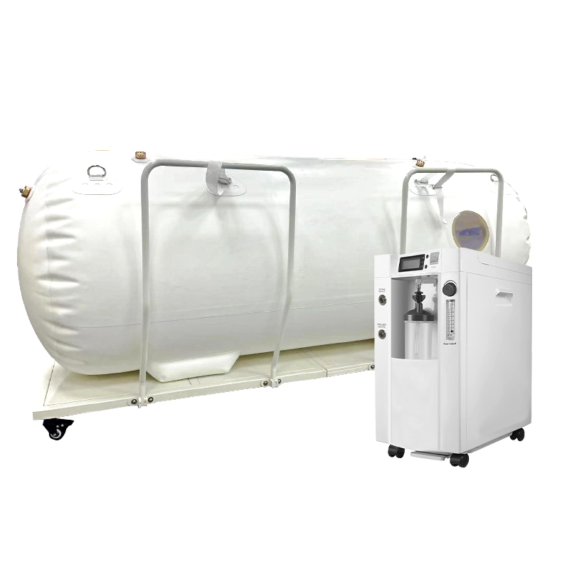 Soft Shell Lay Down Type Hyperbaric Oxygen Chamber with Metal Supporting