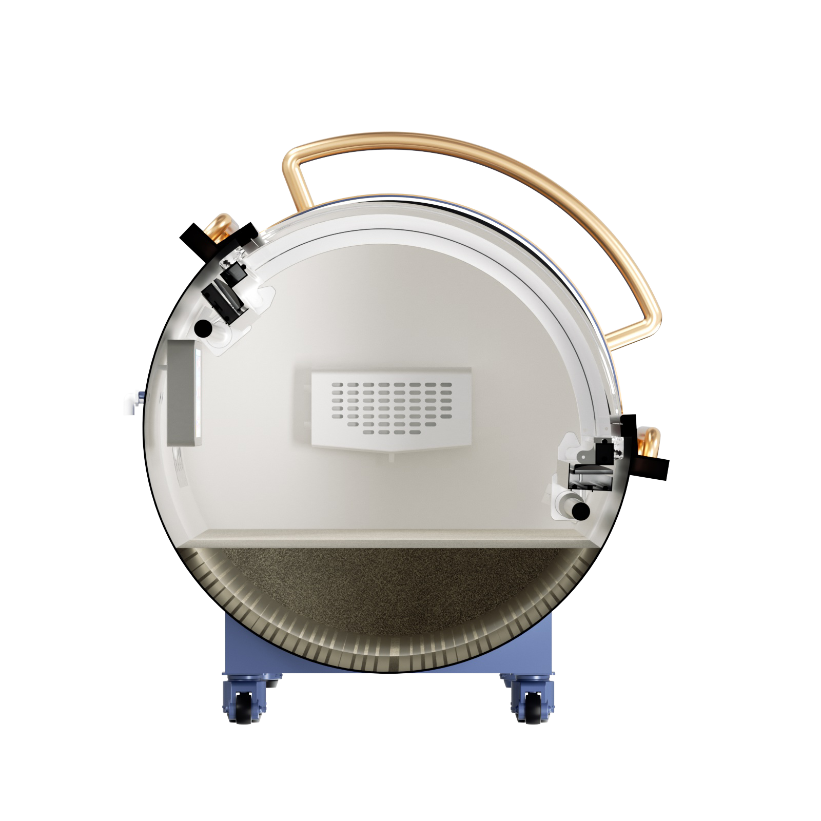 Capsule-type horizontal hyperbaric oxygen chamber